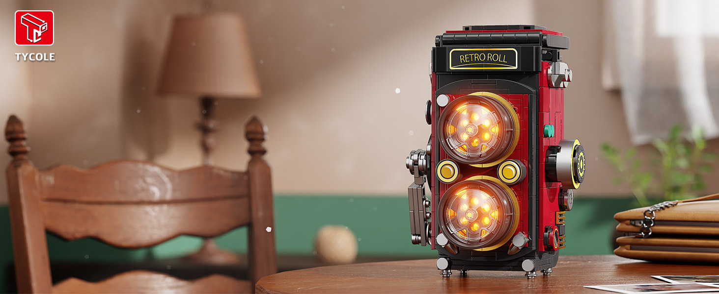 Amazon.com: TYCOLE Retro Camera Building Blocks Sets with Lights